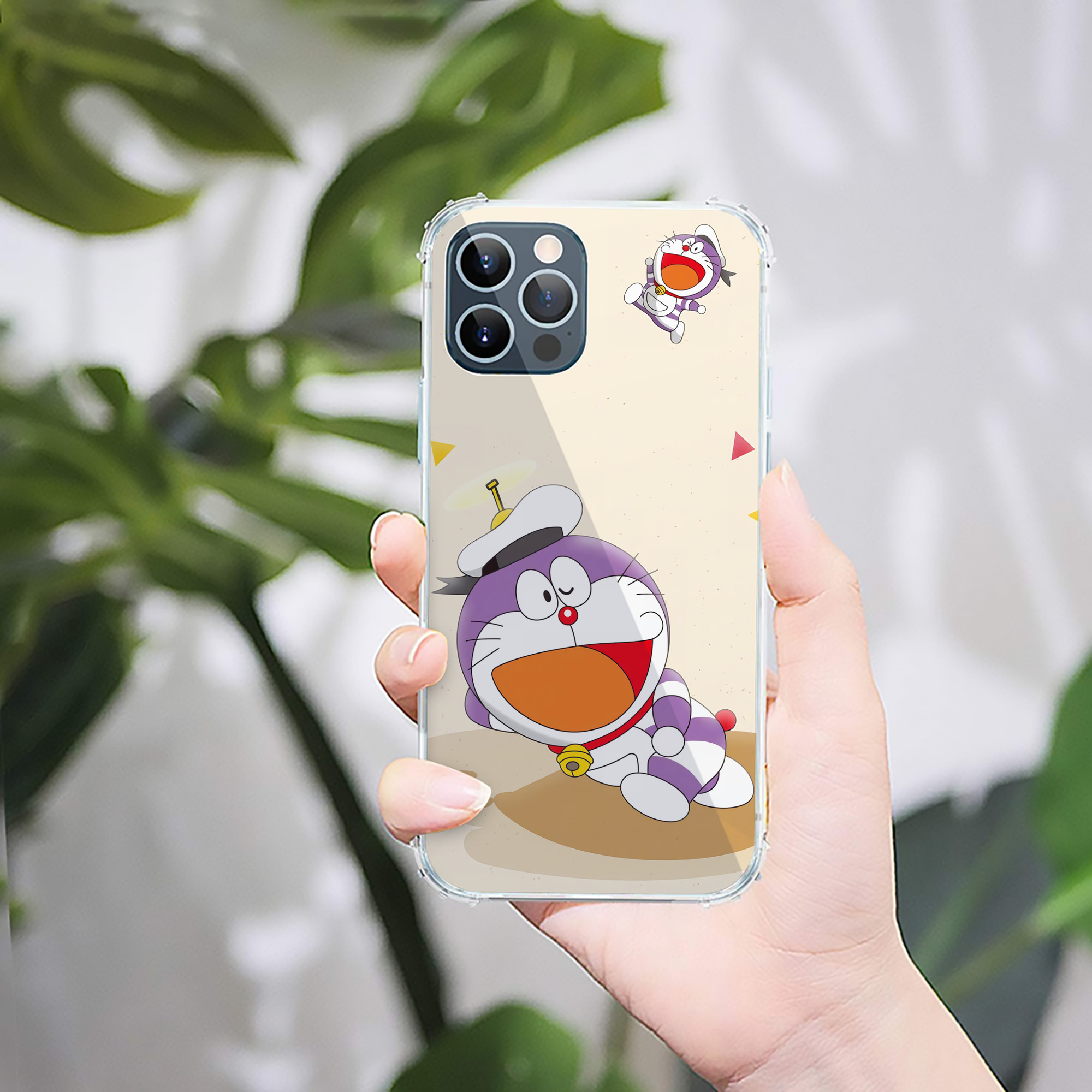 （画像用） ドラえもん Doraemon 【iPhone 12シリーズ対応】透明スマホケース（クリアソフトケース）